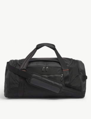 Shop Briggs & Riley Black Zdx Large Coated Woven Duffel Bag