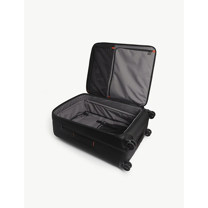 Shop Briggs & Riley Zdx Soft-case Four-wheel Expandable Suitcase 73.7cm In Black