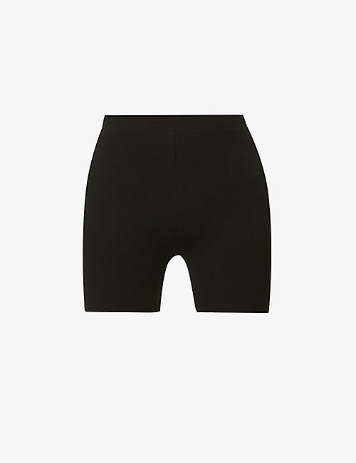 JOAH BROWN: High-rise slim-fit stretch-woven shorts