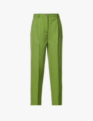 Preslee straight-leg mid-rise woven trousers(9405129)