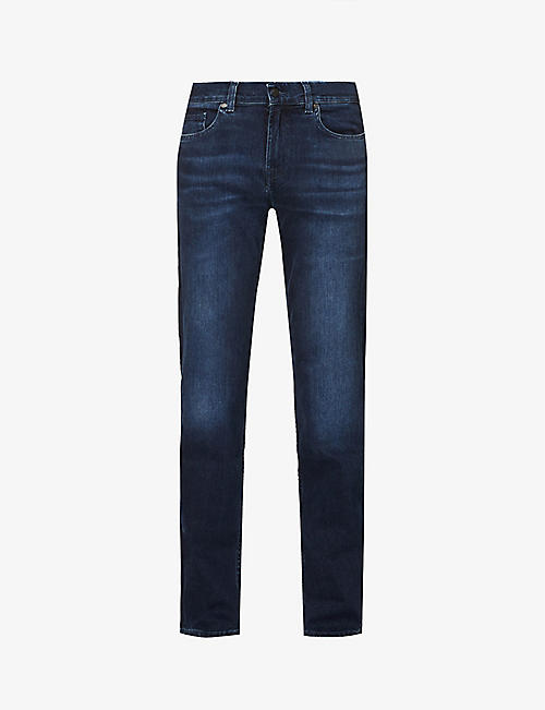 Selfridges & Co Men Clothing Jeans Straight Jeans Gage mid-rise straight-leg stretch-denim jeans 