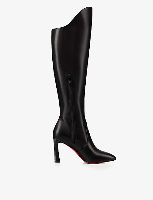 CHRISTIAN LOUBOUTIN: Eleonor Botta 85 leather heeled boots
