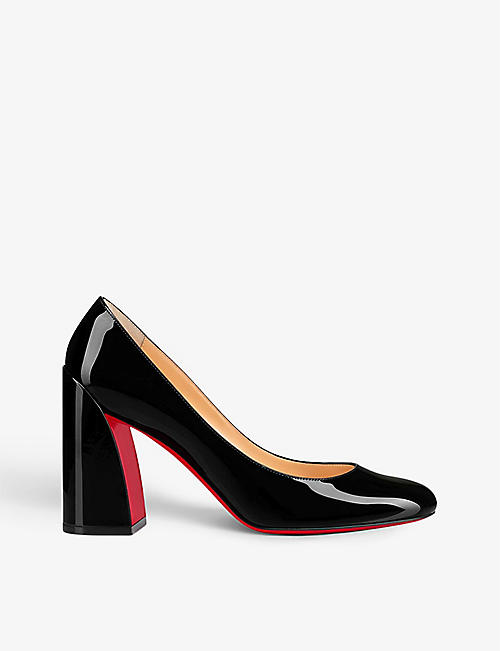 CHRISTIAN LOUBOUTIN: Miss Sab 85 patent-leather courts