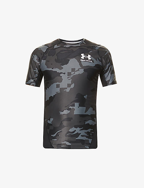 UNDER ARMOUR: Iso-chill camo-print stretch-jersey T-shirt