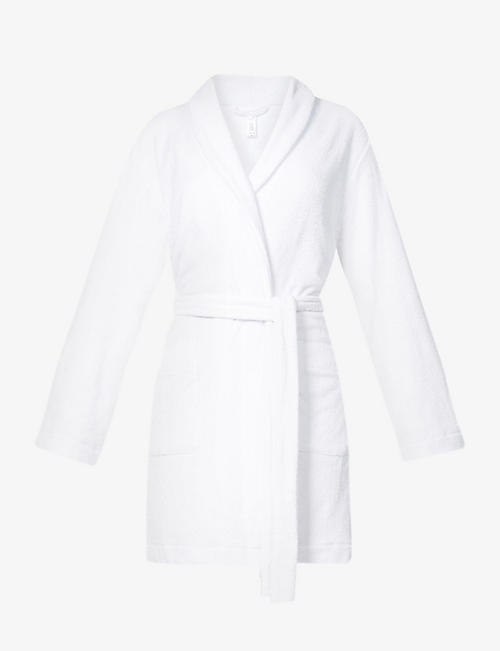 SKIMS: Terry cotton-blend towelling robe