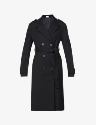 CLAUDIE PIERLOT Galant double breasted wool blend trench coat