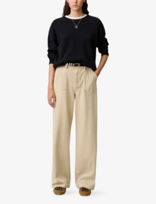 CLAUDIE PIERLOT: Madi round-neck cashmere jumper