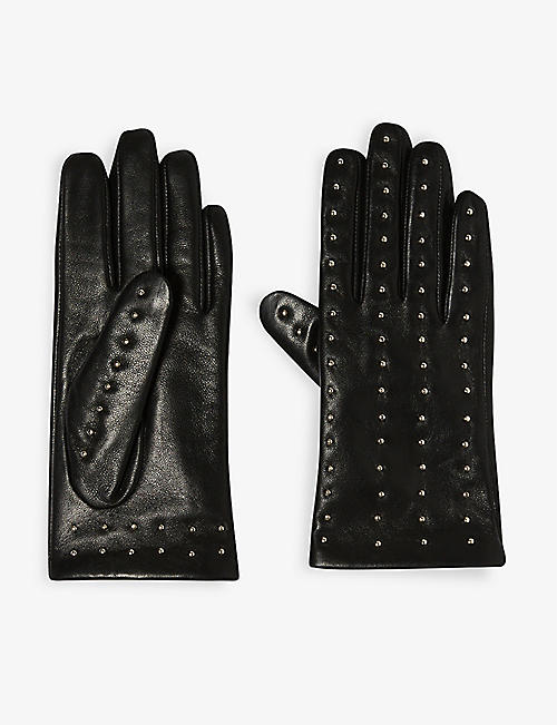 CLAUDIE PIERLOT: Apocalypse studded leather gloves