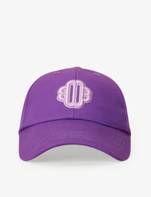 Maje Baseballkappe Mit Logo-patch In Violets