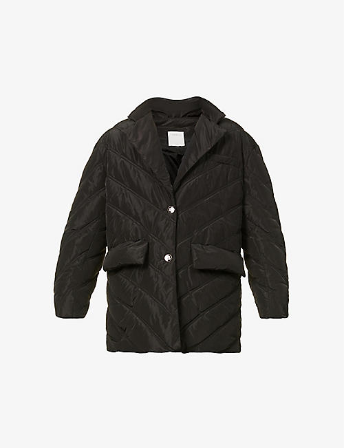 SANDRO: Quilted down-filled shell jacket