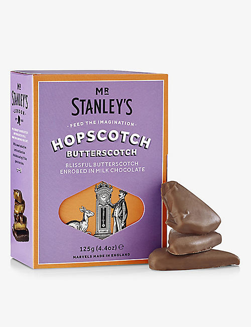 MR STANLEY'S: Hopscotch milk chocolate butterscotch 125g