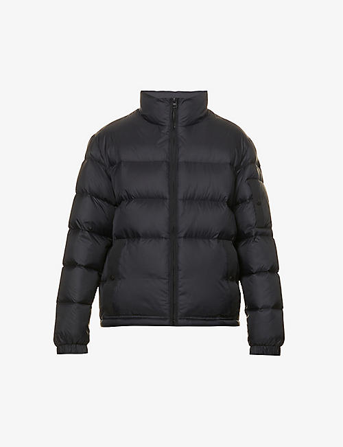 HUGO: Padded quilted recycled-polyamide down jacket