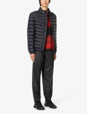 Hugo Boss High-neck Padded Shell Jacket In Black