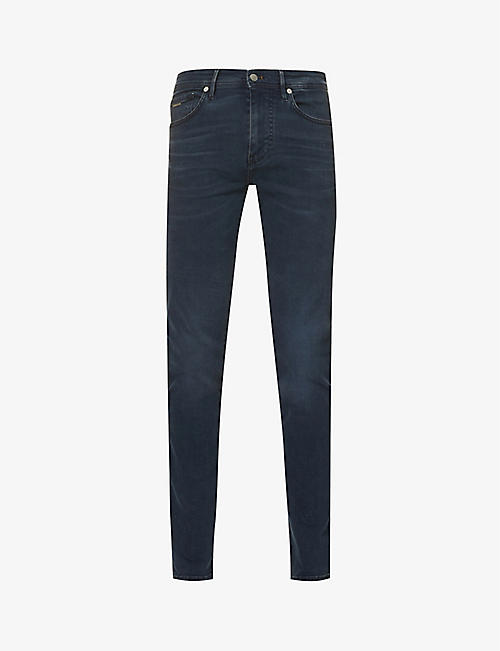 BOSS: Extra slim-fit tapered stretch-denim jeans