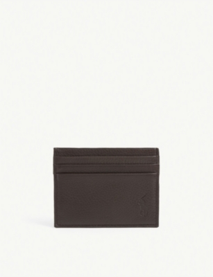 Gucci Bee-embellished Leather Money Clip In Black