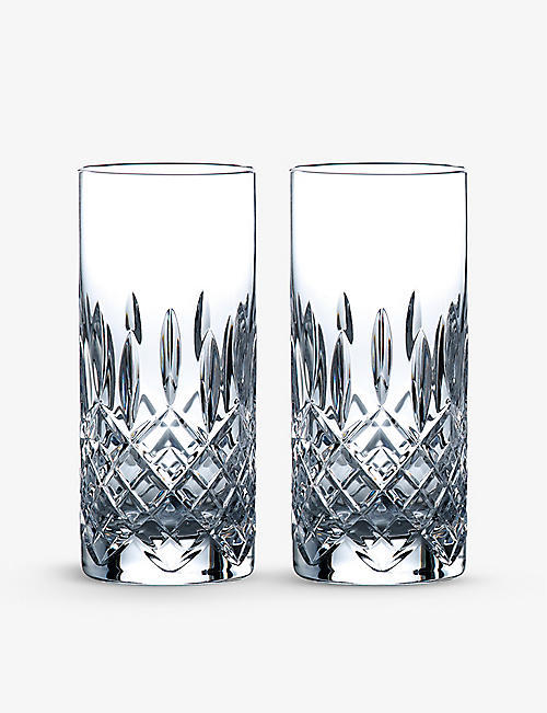ROYAL DOULTON: Highclere crystal highball glasses set of two