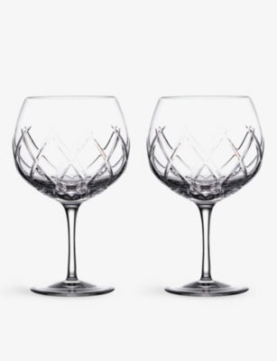 Waterford Gin Journey Olann Balloon Crystal Glasses Set Of Two