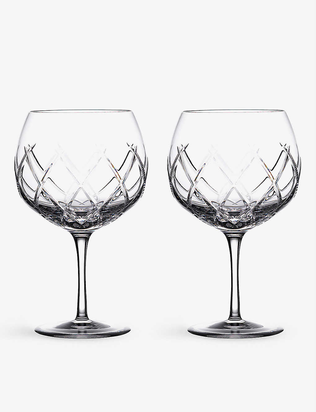 Waterford Gin Journey Olann Balloon Crystal Glasses Set Of Two