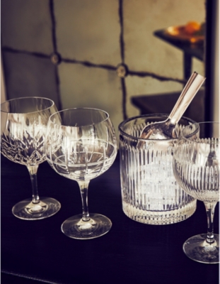 WATERFORD: Gin Journey Aran Balloon crystal glasses set of four