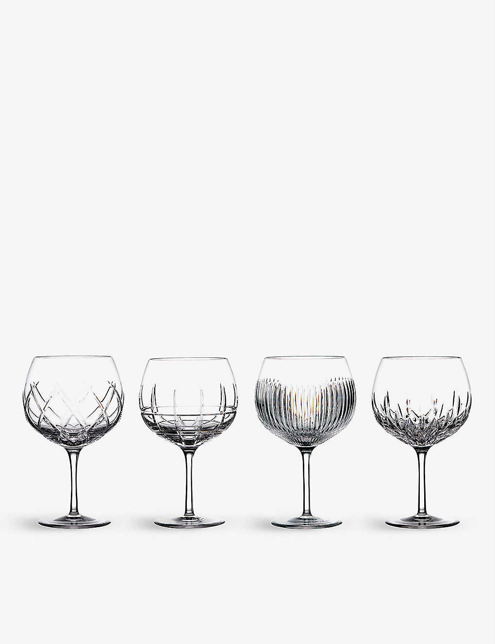 Waterford Gin Journey Aran Balloon Crystal Glasses Set Of Four