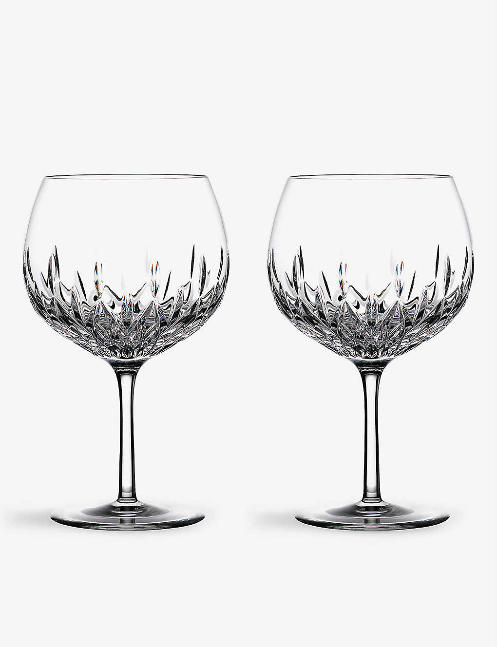 Waterford Gin Journey Lismore Balloon Crystal Glasses Set Of Two