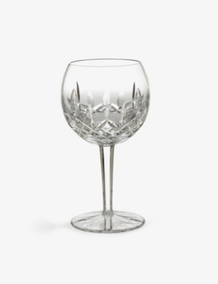 WATERFORD: Lismore crystal wine glass 19.3cm