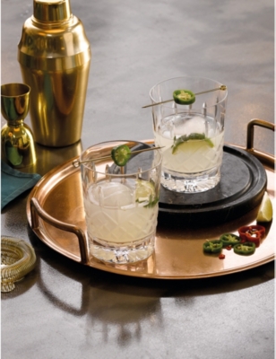 WATERFORD: Lismore crystal-glass tumbler 8.4cm