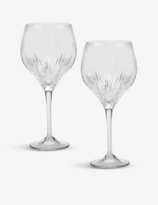 Wedgwood Duchesse Crystal-glass Goblets Set Of Two