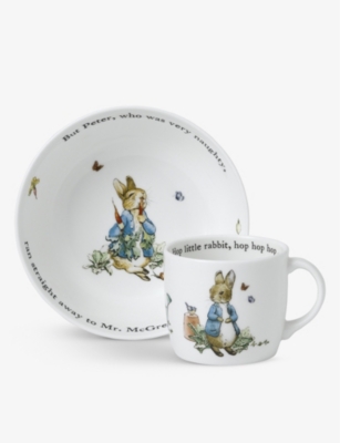 WEDGWOOD - Peter Rabbit bone china two-piece set | Selfridges.com