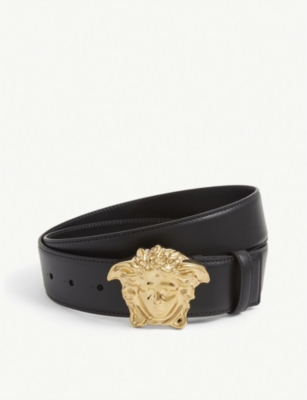 Versace, Accessories, Versace Square Buckle Leather Belt