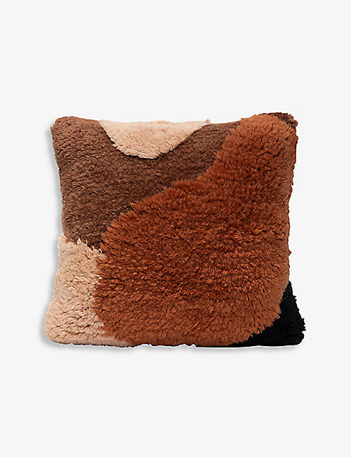MORROW SOFT GOODS: Simone wool-blend cushion 20cm x 20cm