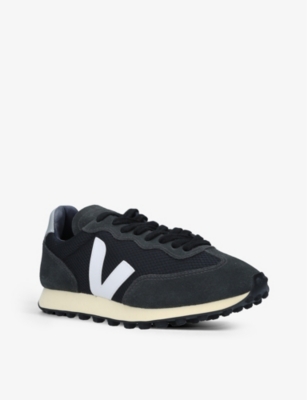 VEJA Women's Rio Branco mesh and leather trainers