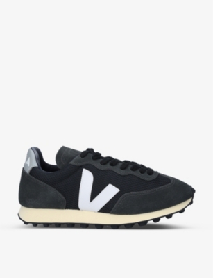 Veja Women's Rio Branco Mesh And Leather Trainers In Blk/other