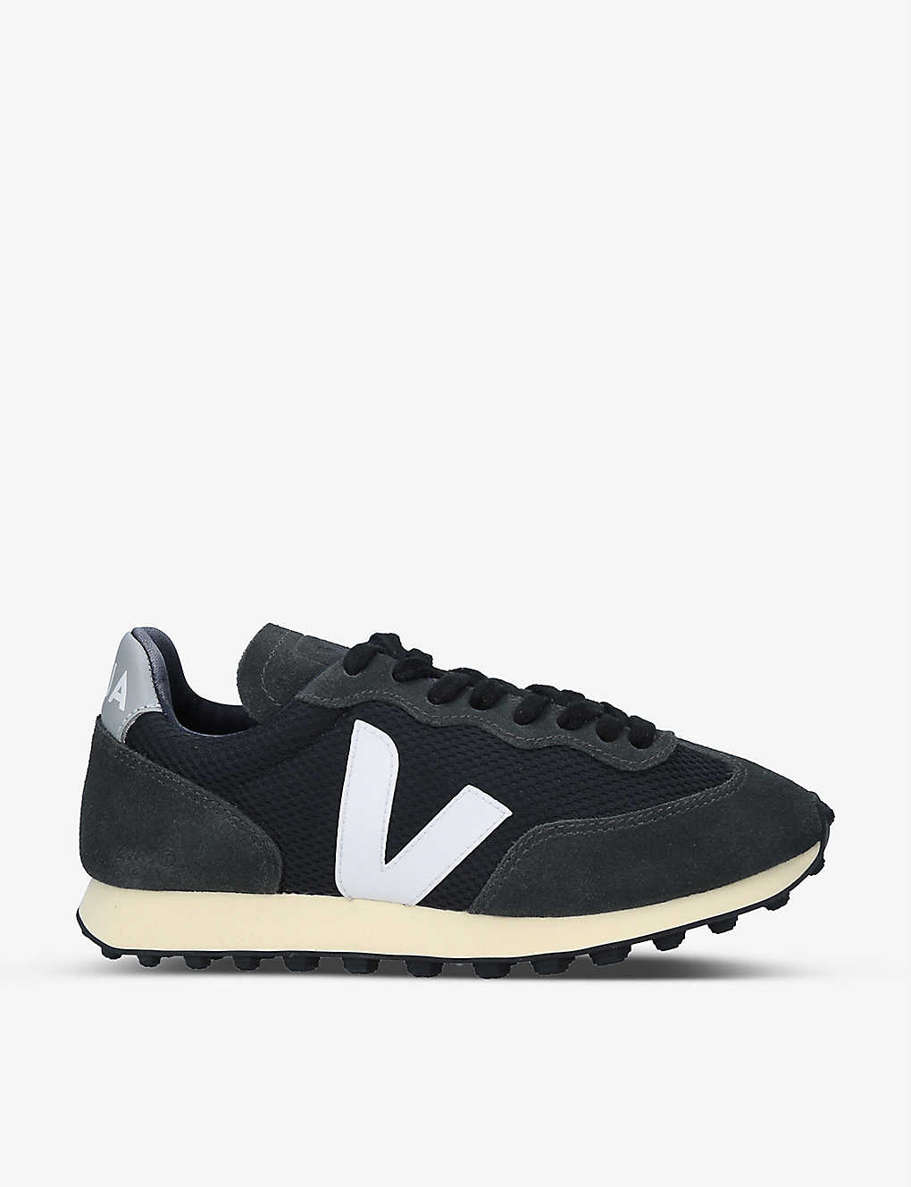 Shop Veja Women's Blk/other Women's Rio Branco Mesh And Leather Trainers