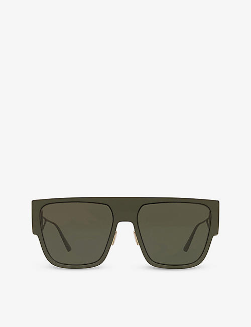 DIOR: CD40036U 30Montaigne S3U logo-detail rectangle-frame sunglasses logo-detail rectangle-frame sunglasses