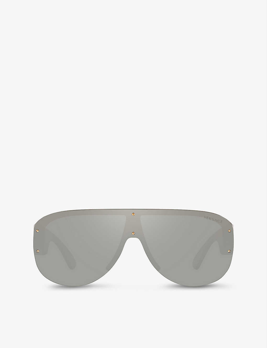 Versace Ve4391 Round-frame Acetate Sunglasses In Grey