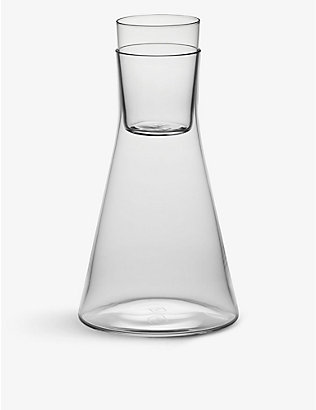 RICHARD BRENDON: Classic crystal carafe with shot glass 240ml