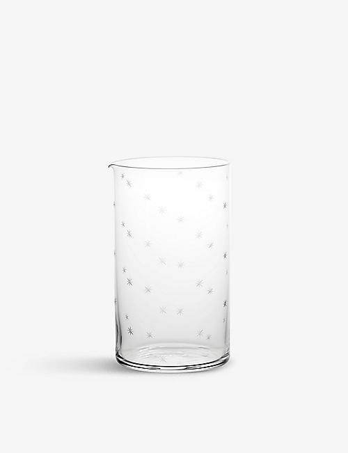 RICHARD BRENDON: Star-cut crystal mixing glass 15.1cm