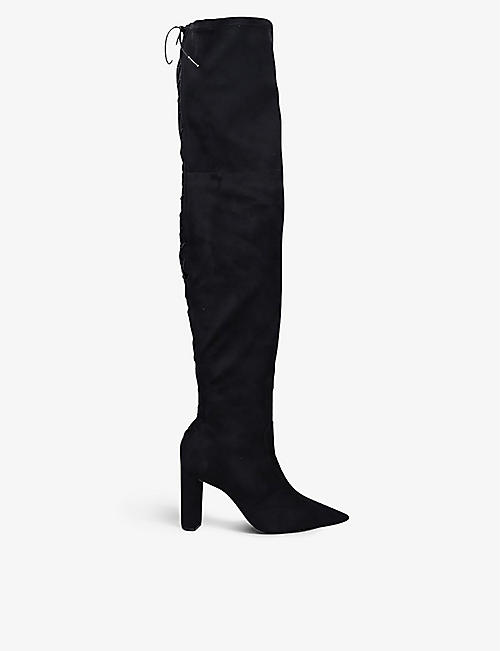 CARVELA: Second Skin wide-fit faux-suede over-the-knee boots