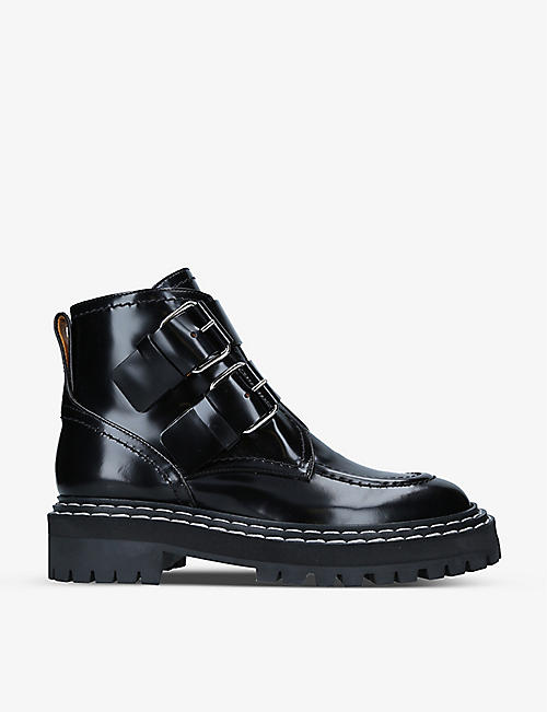 PROENZA SCHOULER: Lug Sole leather ankle boots