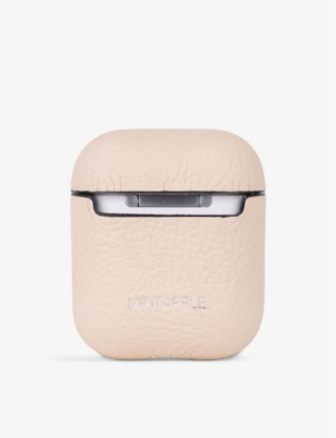 MINTAPPLE: Logo-embossed leather Airpod case