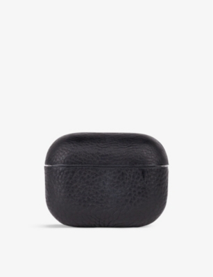 Logo-embossed leathe...