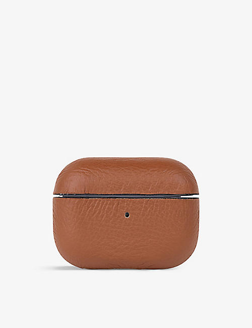 MINTAPPLE: Top Grain textured-leather AirPod Pro case