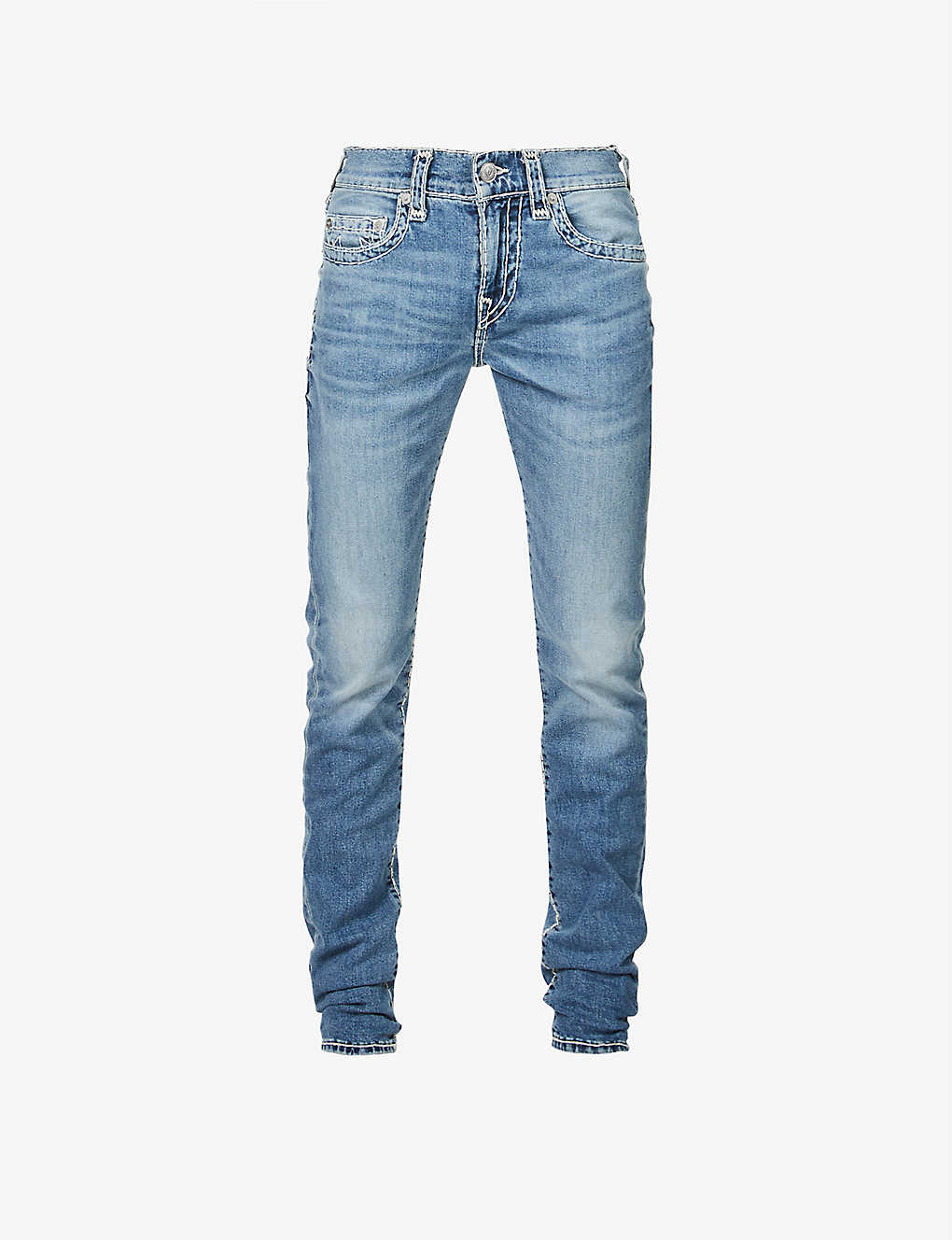 True Religion Rocco Slim-fit Skinny-leg Stretch-denim Jeans In Black