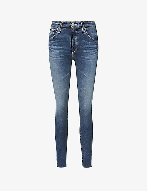 AG: The Farrah skinny fitted high-rise jeans