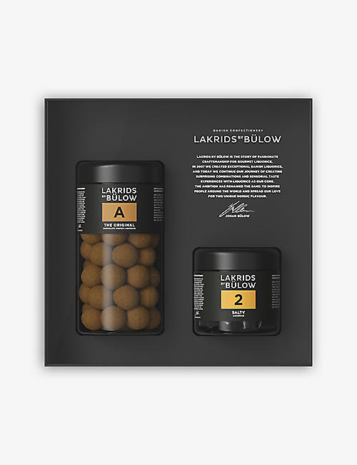 LAKRIDS BY SHULOW：黑盒 A 和 2 巧克力涂层甘草 445 克