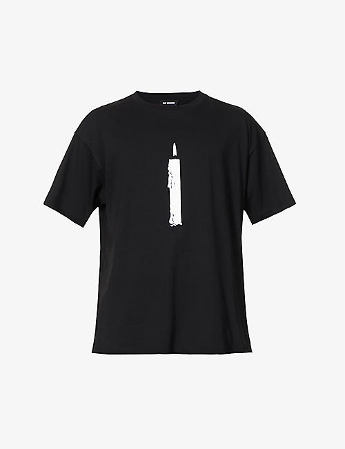 RAF SIMONS: Candle relaxed-fit cotton-jersey T-shirt