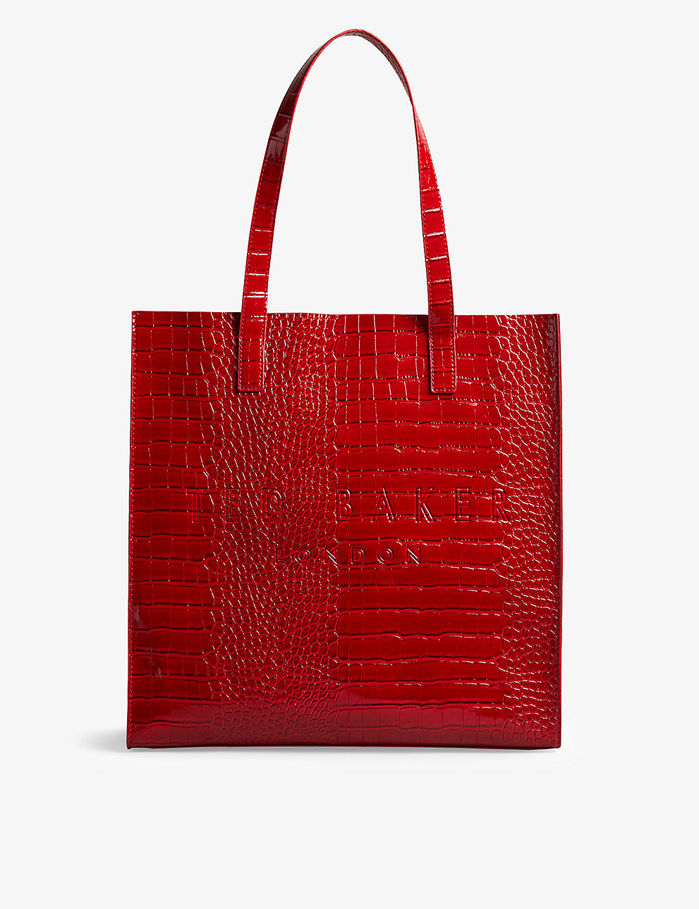 Croccon faux-leather shopper tote bag, Ted Baker