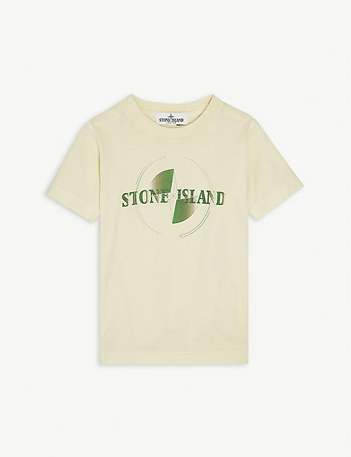 STONE ISLAND: Compass logo-print cotton T-shirt 4-14 years