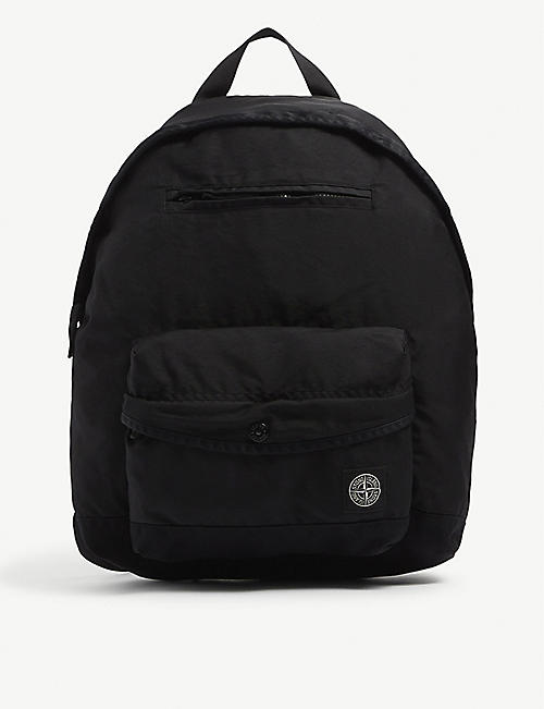 STONE ISLAND: Logo-patch nylon backpack